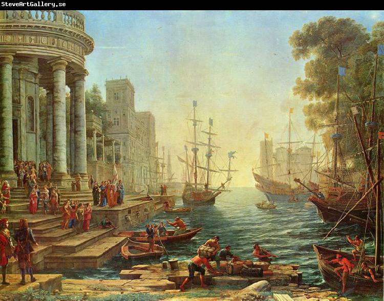 Claude Lorrain Seaport with the Embarkation of Saint Ursula